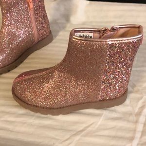 Carter Sparkling Pink Ankle Boots